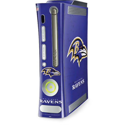 NFL Baltimore Ravens Distressed Xbox 360 (Includes HDD) Skin